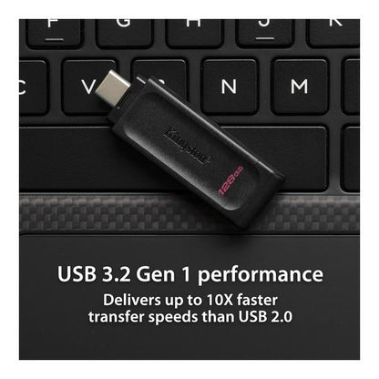 Kingston DataTraveler 70 - DT70/64GB USB-C Flash Drive, 5 Years Official Warranty