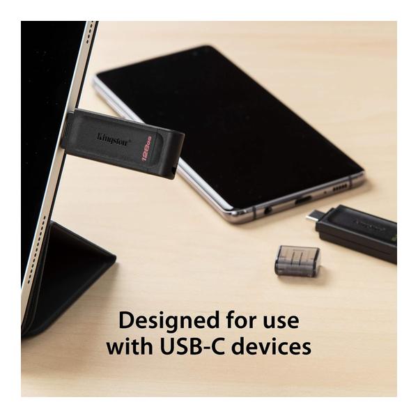 Kingston DataTraveler 70 - DT70/64GB USB-C Flash Drive, 5 Years Official Warranty