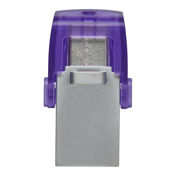 Kingston DataTraveler microDuo 3C USB Flash Drive 128GB USB Gen 3 OTG Type-C to USB Type-A - DTDUO3CG3/128GB, 5 Years Official Warranty