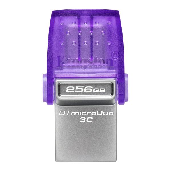 Kingston DataTraveler microDuo 3C USB Flash Drive 256GB USB Gen 3 OTG Type-C to USB Type-A - DTDUO3CG3/256GB, 5 Years Official Warranty
