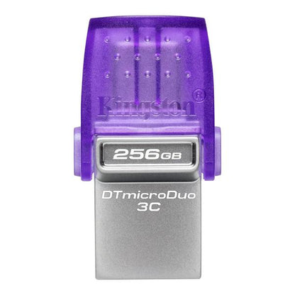 Kingston DataTraveler microDuo 3C USB Flash Drive 256GB USB Gen 3 OTG Type-C to USB Type-A - DTDUO3CG3/256GB, 5 Years Official Warranty