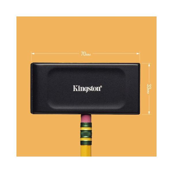 Kingston XS1000 2TB External SSD | Pocket-Sized | USB 3.2 Gen 2 | External Solid State Drive | Up to 1050MB/s | SXS1000/2000G, with 5 Years Official Warranty