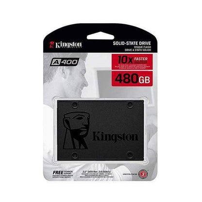 Kingston 480GB A400 SATA 3 2.5" Internal SSD SA400S37/480G - HDD Replacement for Increase Performance
