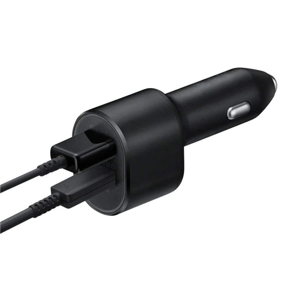 Samsung 45w & 15W Dual Ports Car Charger with USB-C Cable