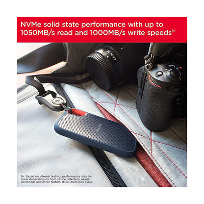 SanDisk 4TB Extreme Portable SSD - Up to 1050MB/s, USB-C, USB 3.2 Gen 2, IP65 Water and Dust Resistance, Updated Firmware - External Solid State Drive - SDSSDE61-4T00-G25