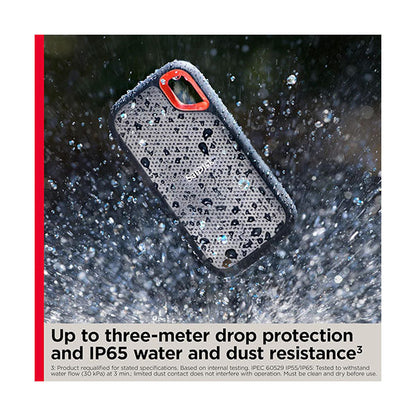 SanDisk 4TB Extreme Portable SSD - Up to 1050MB/s, USB-C, USB 3.2 Gen 2, IP65 Water and Dust Resistance, Updated Firmware - External Solid State Drive - SDSSDE61-4T00-G25