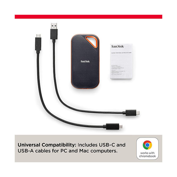 SanDisk 1TB Extreme PRO Portable SSD - Up to 2000MB/s - USB-C, USB 3.2 Gen 2x2, IP65 Water and Dust Resistance, Updated Firmware - External Solid State Drive - SDSSDE81-1T00-G25