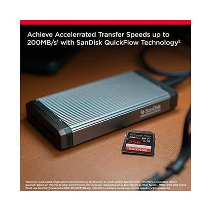 SanDisk 256GB Extreme PRO SDXC UHS-I Memory Card - C10, U3, V30, 4K UHD, SD Card - SDSDXXD-256G