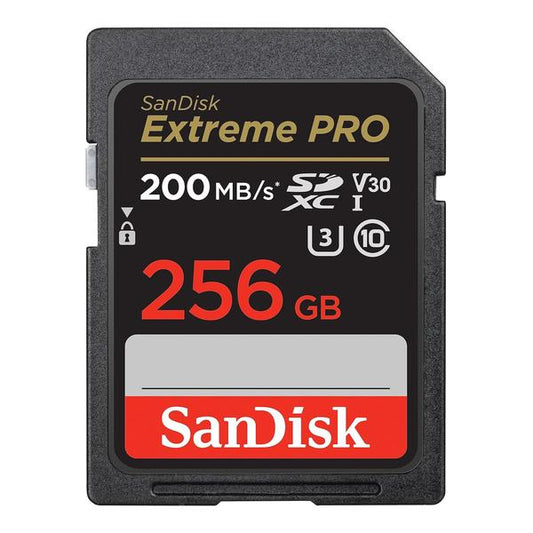 SanDisk 256GB Extreme PRO SDXC UHS-I Memory Card - C10, U3, V30, 4K UHD, SD Card - SDSDXXD-256G