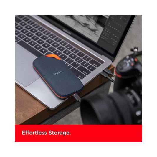 SanDisk 2TB Extreme PRO Portable SSD with USB4, Up to 3800 MB/s Read and 3700MB/s Write, USB-C, USB 3.2, Backwards Compatible, IP65 Water and Dust Resistance - SDSSDE82-2T00-G25