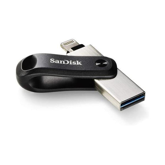 SanDisk 64GB iXpand Flash Drive Go – USB3.0 + Lightning - For iPhone and iPad - Create space on your iPhone - SDIX60N-064G-GN6NN