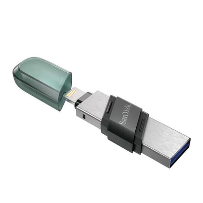 SanDisk iXpand Flash Drive Flip - 256GB, Type A + Lightning - SDIX90N-256G-GN6NE