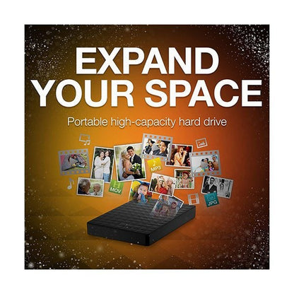 Seagate Expansion Portable 2TB External Hard Drive HDD – USB 3.0 for PC Laptop (STEA2000400)