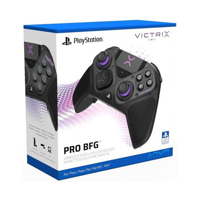 PDP Victrix Pro BFG Wireless Gaming Controller for Playstation 5 / PS5, PS4, PC, Modular Esports Gamepad, Remappable Buttons, Customizable Triggers/Paddles/D-Pad/Fightpad, PC App