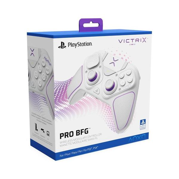 PDP Victrix Pro BFG Wireless Gaming Controller for Playstation 5 / PS5, PS4, PC, Modular Esports Gamepad, Remappable Buttons, Customizable Triggers/Paddles/D-Pad/Fightpad, PC App