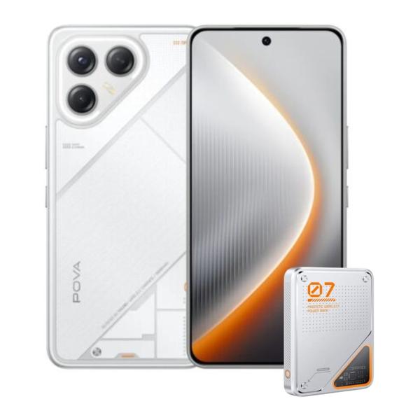 Tecno Pova 7 Ultra 5G 24GB/256GB (12GB Extended RAM) + Free Tecno Magnetic Wireless Power Bank 5000mAh + Cover and Protection Included + 100 Days Screen Replacement Warranty