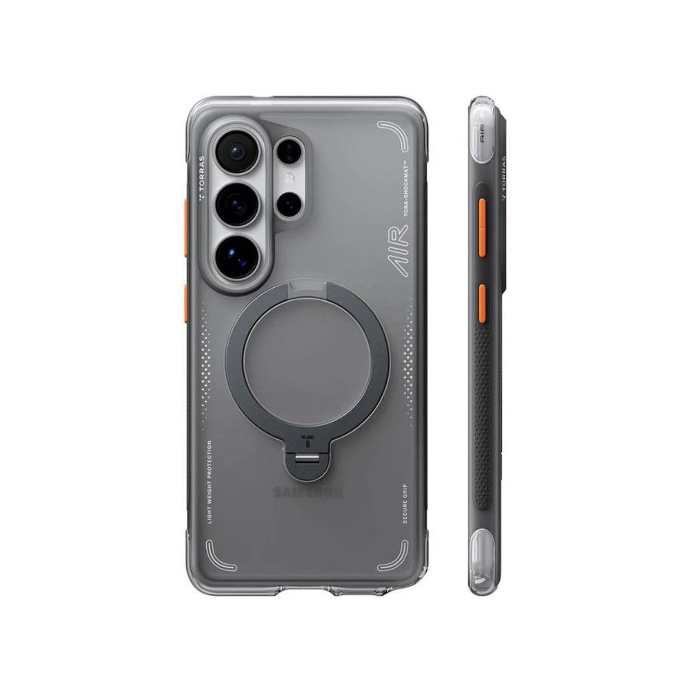 Torras Ostand Q3 Air Samsung S26 Ultra | 360° Rotating Stand &amp; 7-Layer Armor