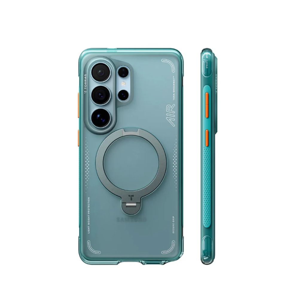 Torras Ostand Q3 Air Samsung S26 Ultra | 360° Rotating Stand &amp; 7-Layer Armor