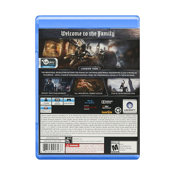 Assassin’s Creed - Syndicate - PS4