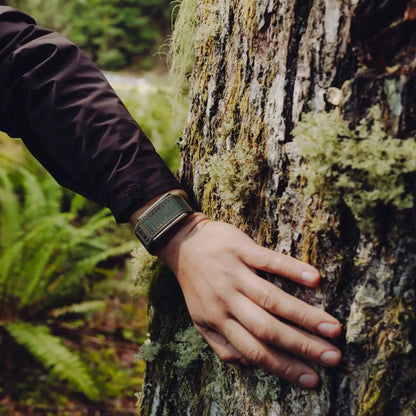WHOOP 5.0 Navigator Band | Ridgeline Grey &amp; Evergreen | Abrasion-Resistant Tactical Strap | No-Slip Foldover Clasp