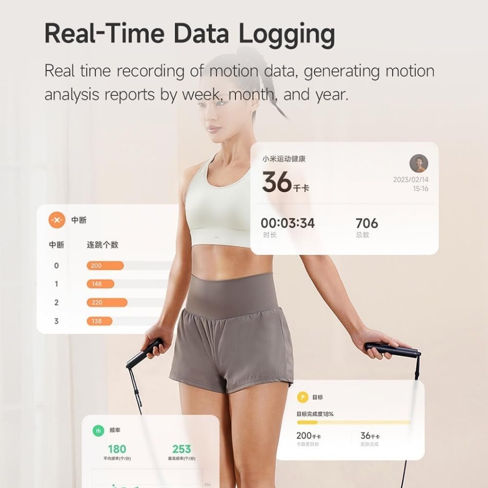 Smart Jump Rope Xiaomi Fitness Counter Bluetooth