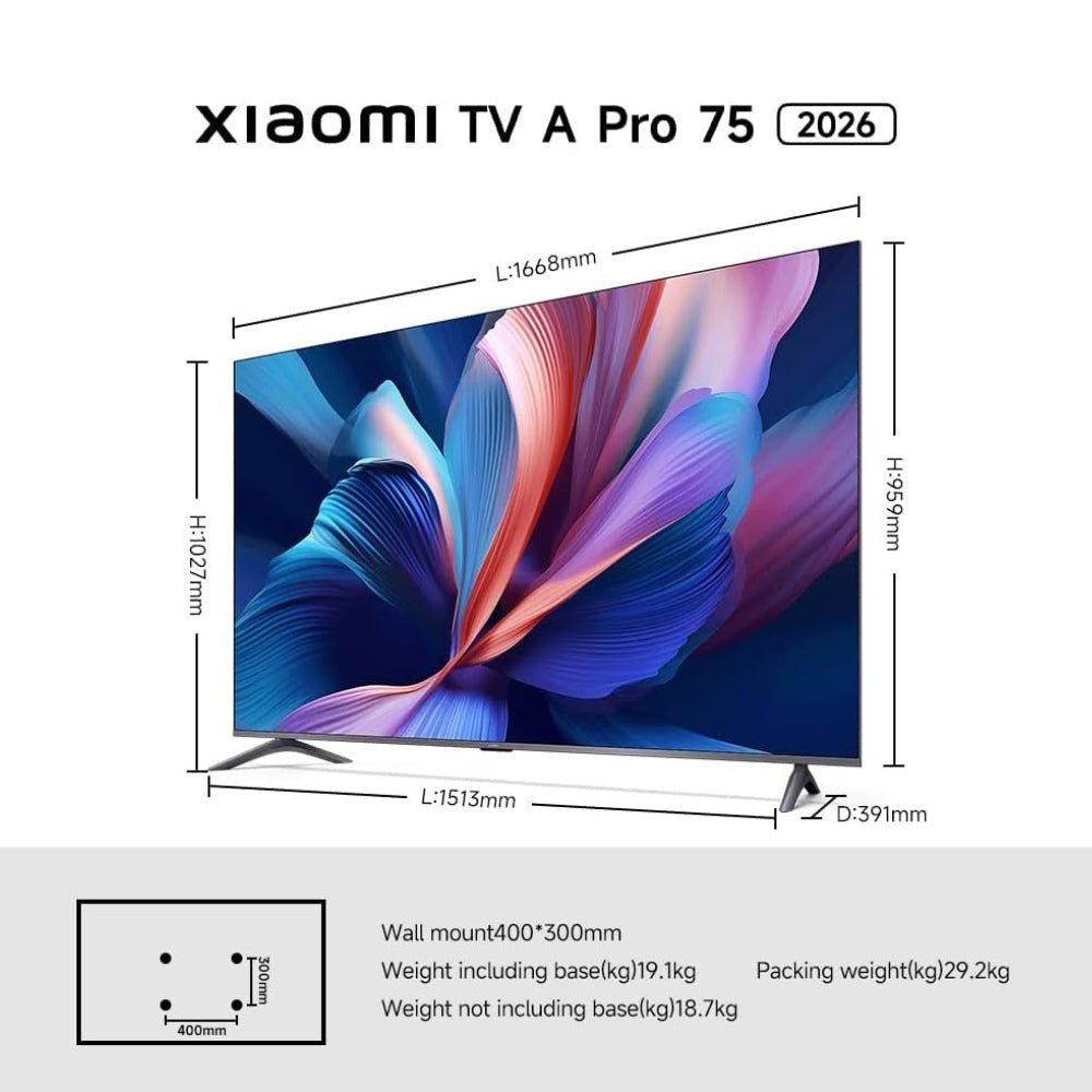 Xiaomi Smart TV A Pro QLED 4K 75" (2026)