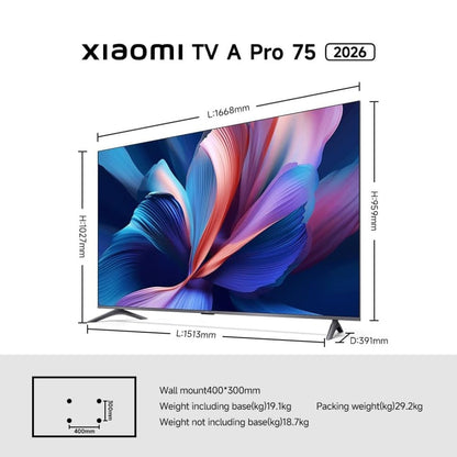 Xiaomi Smart TV A Pro QLED 4K 75" (2026)